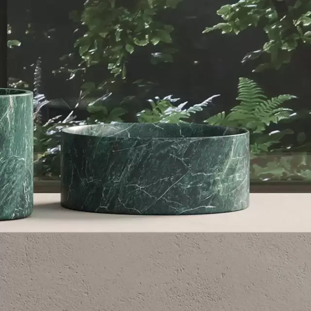 Dea Design Marble Контейнер настольный, из мрамора, цвет: SG Stone Green