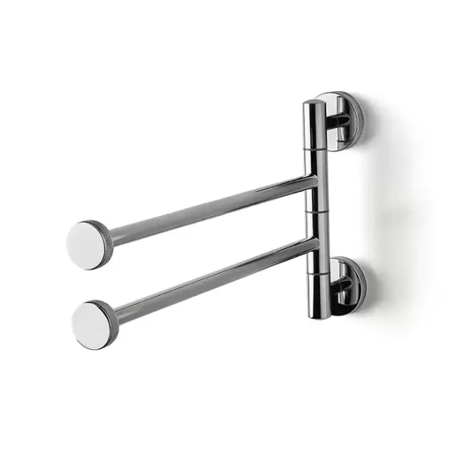 3SC Ribbon Полотенцедержатель двойной, поворотный, плечо 35см, цвет: хром