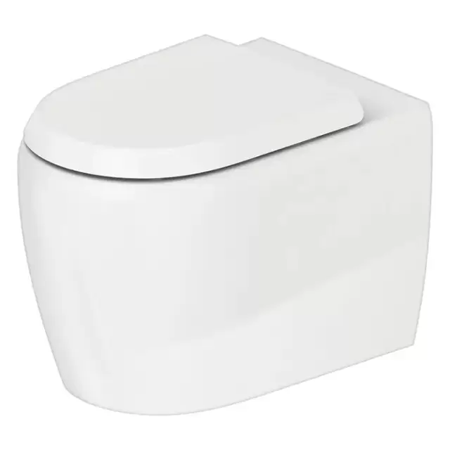 Duravit Qatego Унитаз 39х60см., напольный, безободковый, HygieneGlaze , цвет: белый