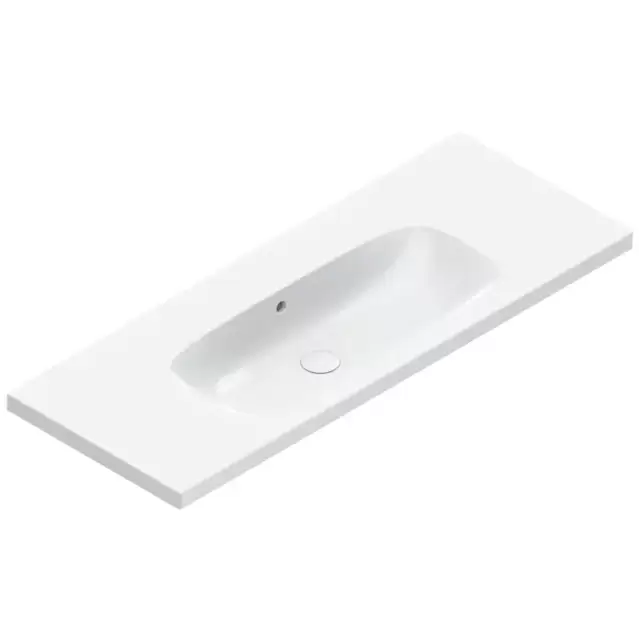 Catalano Alvea Раковина 120х46см., подвесная или на мебель, без отв., цвет: белый глянцевый