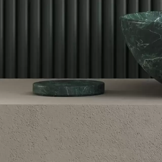 Dea Design Marble Мыльница настольная, из мрамора, цвет: SG Stone Green