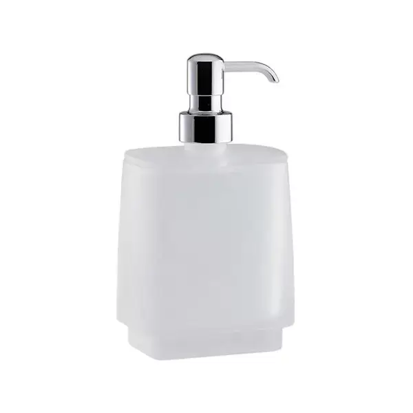 Colombo Time Дозатор для жидкого мыла, настольный, цвет хром/матовое стекло