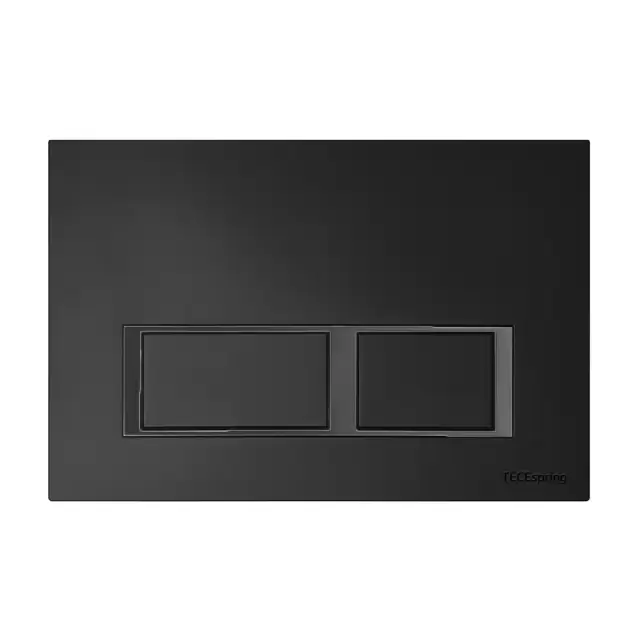 TECE Панель смыва TECESpring с прямоугольными кнопками, цвет: черный матовый