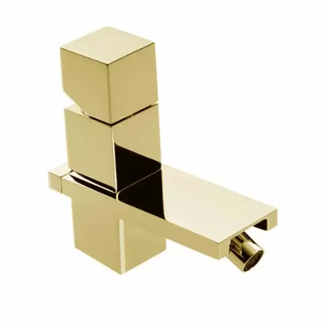 Bossini Cube Смеситель для биде на 1 отв., с заглушкой 1&rdquo;1/4, цвет: золото