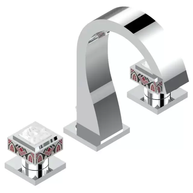 THG Masque de Femme Solaire Смеситель для раковины, 3 отв., цвет: хром