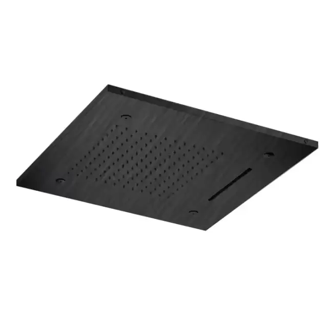 Almar Built-in Встраиваемый верхний душ 48,9х48,9 см, 3 типа струи, цвет: черный металл брашированный PVD