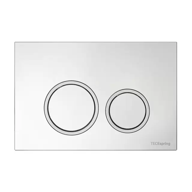 TECE Панель смыва TECESpring с круглыми кнопками, цвет: хром глянцевый