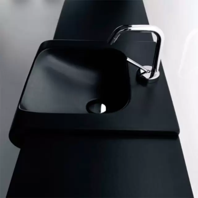 Kerasan Inka Project Раковина 60х40 см, 1 отв., цвет: черный глянцевый