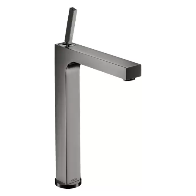 Axor Citterio Смеситель для раковины 280, на 1 отв., с донным клапаном, высокий, цвет: полированный черный хром