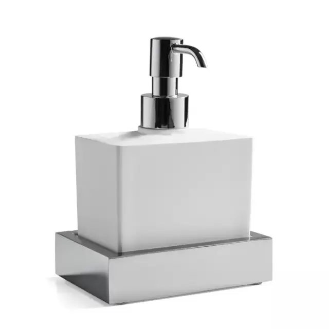 3SC SK 3.0 Дозатор настольный, композит Solid Surface, цвет: белый/хром