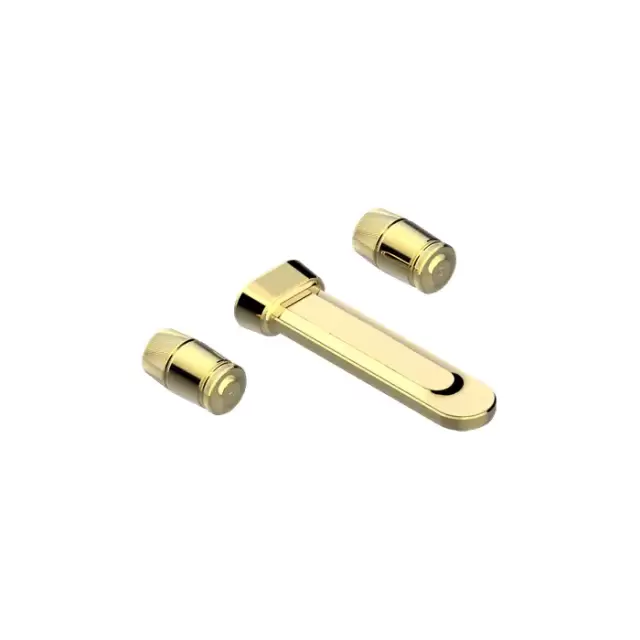 THG CORVAIR Смеситель для раковины настенный, c 2 вентилями, внешняя часть, цвет: полированное золото