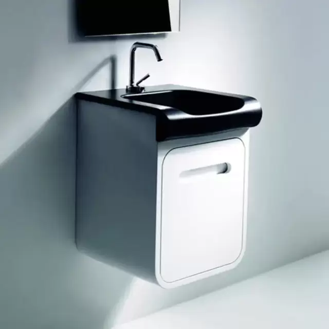 Kerasan Inka Project База INKA подвесная, с раковиной, 40см, Цвет: белый глянцевый