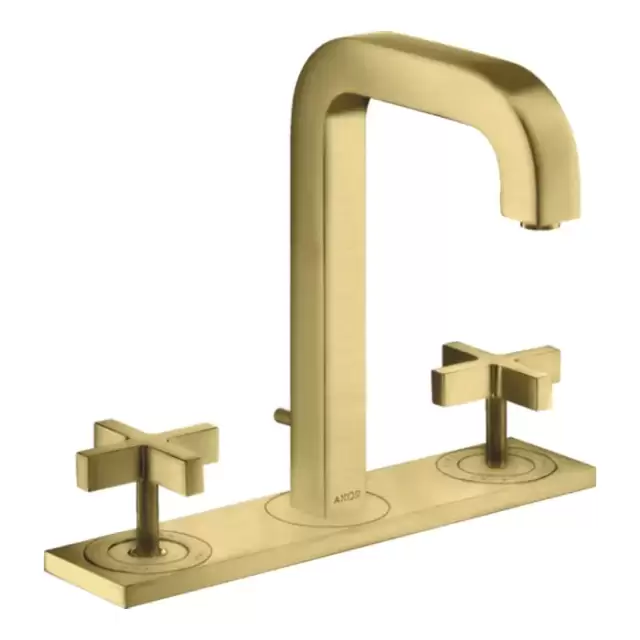 Axor Citterio Смеситель для раковины 170, на 3 отв., с панелью, с донным клапаном, цвет: шлифованная медь