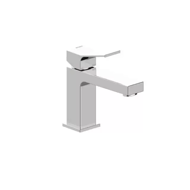 Bossini Aki Line Смеситель для раковины AKI-M с донным клапаном 1&rdquo;1/4 и гибкая подводка из нерж. стали 3/8&rdquo;., цвет: хром