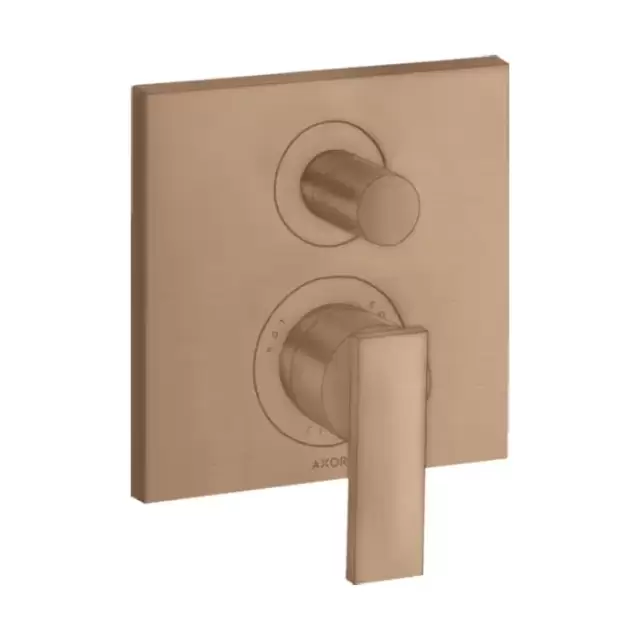 Axor Citterio Смеситель для ванны, встраиваемый, с переключателем потоков, цвет: шлифованное красное золото