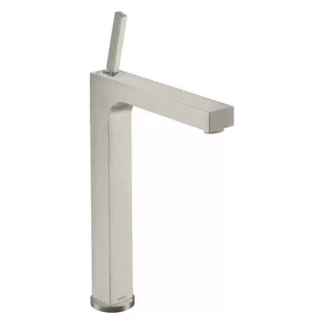 Axor Citterio Смеситель для раковины 280, на 1 отв., с донным клапаном, высокий, цвет: шлифованный никель