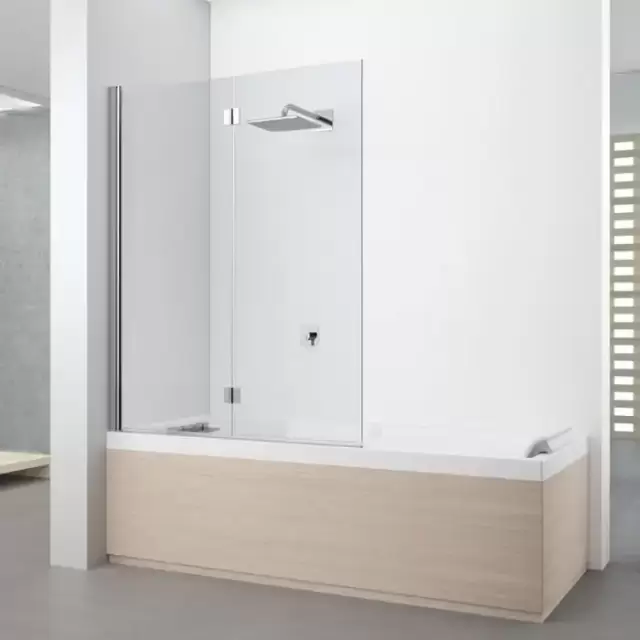 Novellini Young Шторка на ванну 120х151,6см., правая SX, стекло прозрачное, цвет: хром