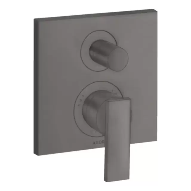 Axor Citterio Смеситель для ванны, встраиваемый, с переключателем потоков, цвет: шлифованный черный хром