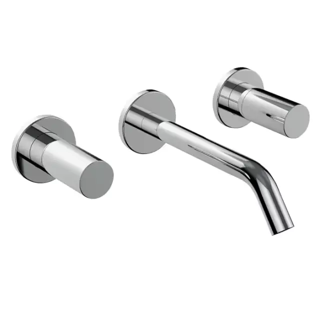 Laufen Kartell Встраиваемый смеситель для раковины на 3 отв, излив 175мм (внешние части), цвет: хром