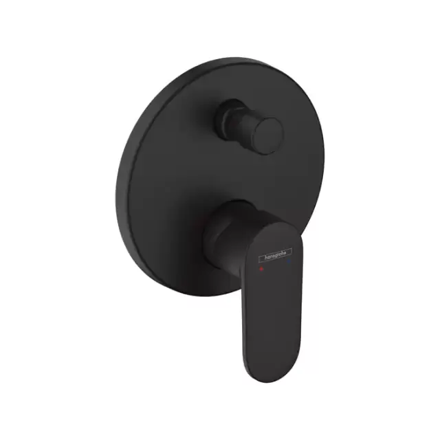 Hansgrohe Vernis Blend Смеситель для ванны, встраиваемый, внешняя часть, цвет: матовый черный