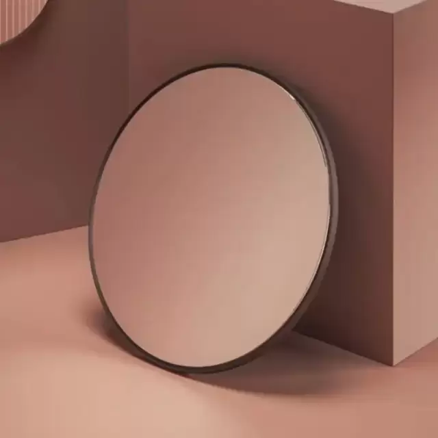 Artceram Зеркало &Oslash; 85 см в металлической раме с LED-подсветкой и сенсорным выключателем, цвет: moka