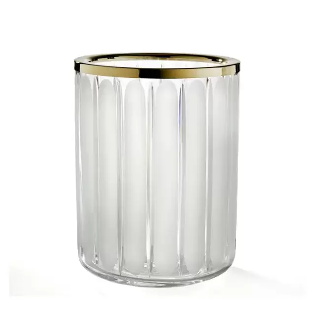 3SC Montblanc Урна 20хh28х20 см, цвет: прозрачный хрусталь/латунь