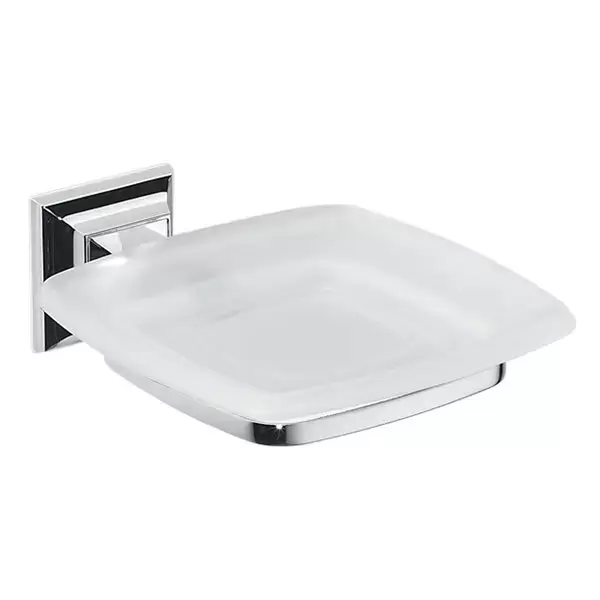 Colombo Portofino Мыльница подвесная, цвет: хром/матовое стекло