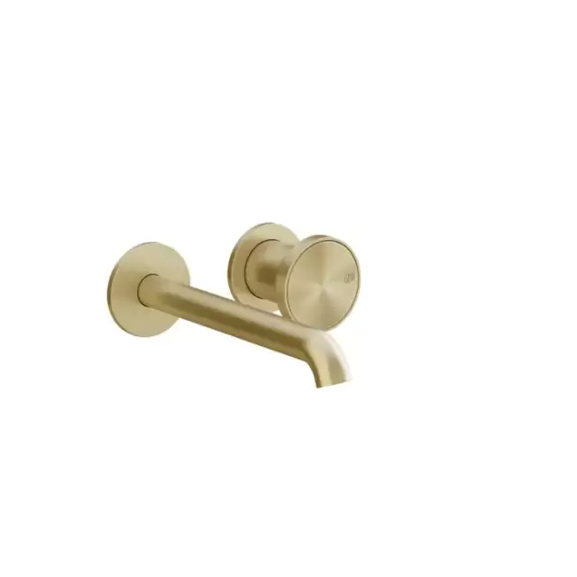 Gessi Origini Смеситель для раковины встраиваемый с изливом, цвет: Brushed Brass PVD