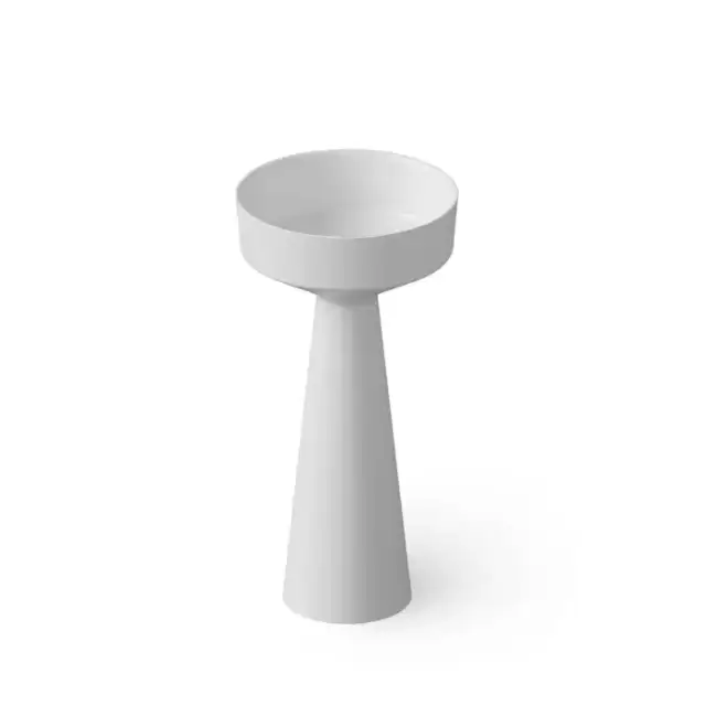 Dea Design Pedestal Basin Раковина 42.5х42.5х85см., напольная, без отв., Solid Surface, цвет: White №18