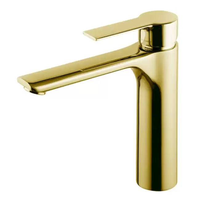 Fima Carlo Frattini Mast Смеситель для раковины, на 1 отв., высокий h: 20.5см., с донным клапаном, цвет: золото