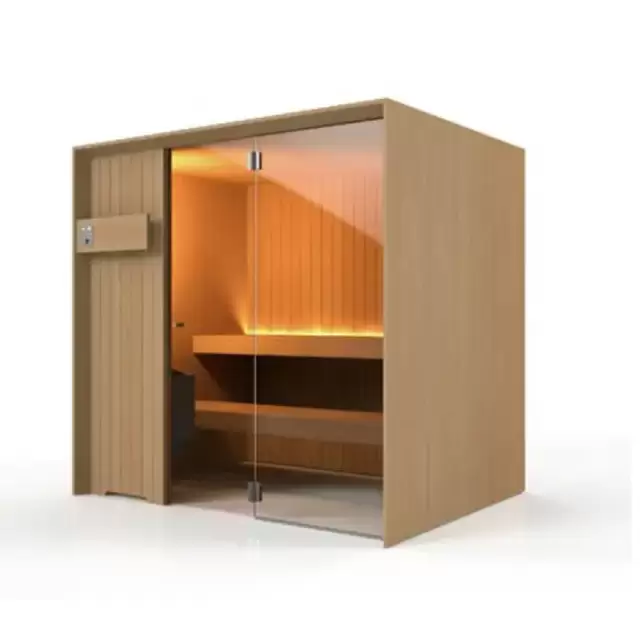 Effegibi Idea Сауна 210х160х201см, пристенная, цвет: канадский хемлок