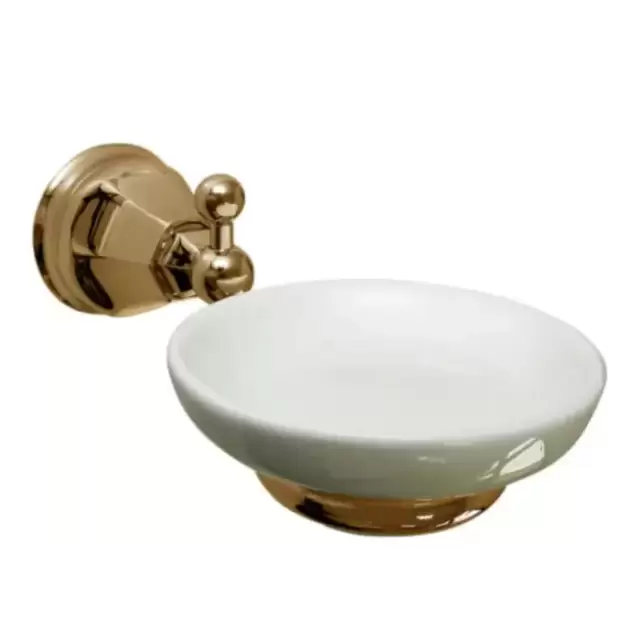 Nicolazzi Teide Мыльница подвесная, цвет: белый/Bronze Plated