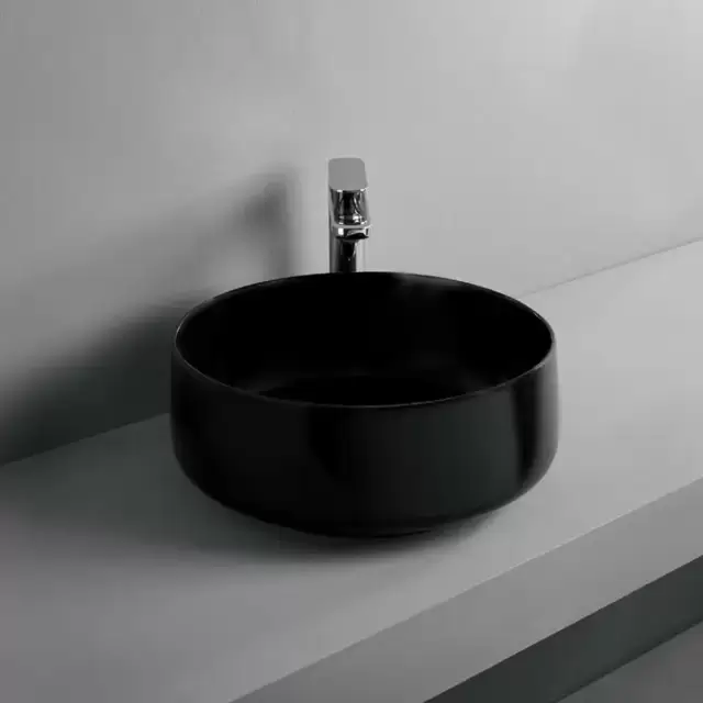 ArtCeram Cognac Раковина 35 см, без отв., без слив-перелива, цвет: черный матовый