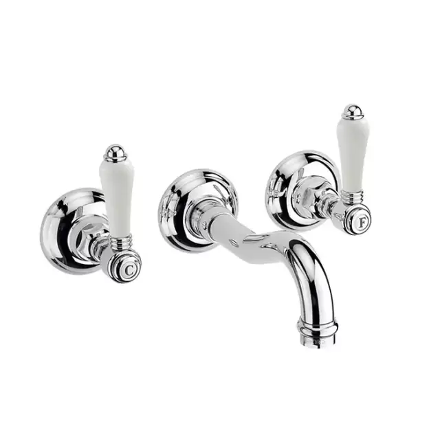 Nicolazzi Petit Mont Blanc Смеситель для раковины, настенный, цвет: хром