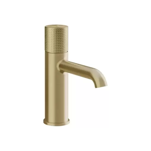 Gessi Habito Смеситель для раковины, 1 отв., с донным клапаном, цвет: Brass Brushed PVD