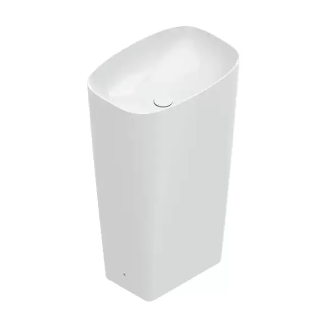 Catalano Green Раковина 55х38см., отдельностоящая, слив в стену, цвет: белый глянцевый