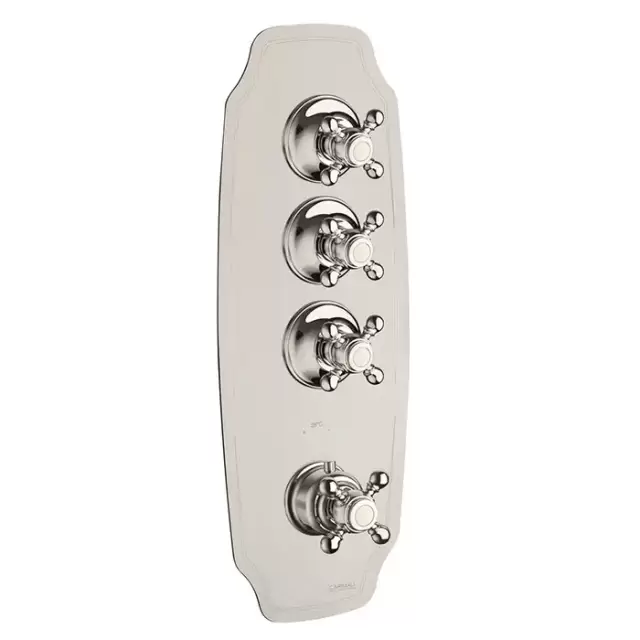 Carimali Colonial Смеситель термостатический, встраиваемый, на 3 выхода, цвет: хром