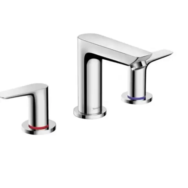 Hansgrohe Talis E Смеситель для раковины на 3 отверстия, с донным клапаном, цвет: хром