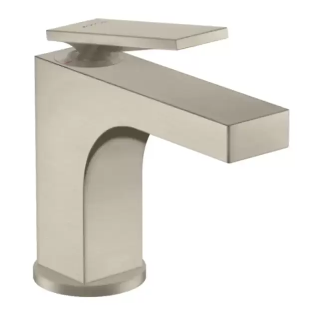 Axor Citterio Смеситель для раковины 90, на 1 отв., с донным клапаном, цвет: шлифованный никель