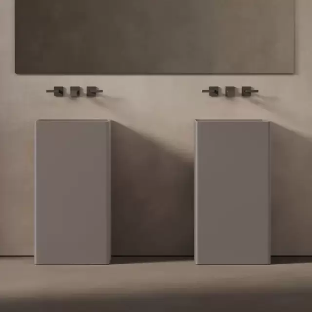 DEA DESIGN Pedestal Basin Раковина напольная 45х45хh90см, цвет grey brown