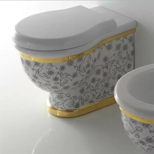 Globo Paestum Унитаз напольный пристенный 57х38см, слив универсальный, с комплектом креплений, цвет: Field A35