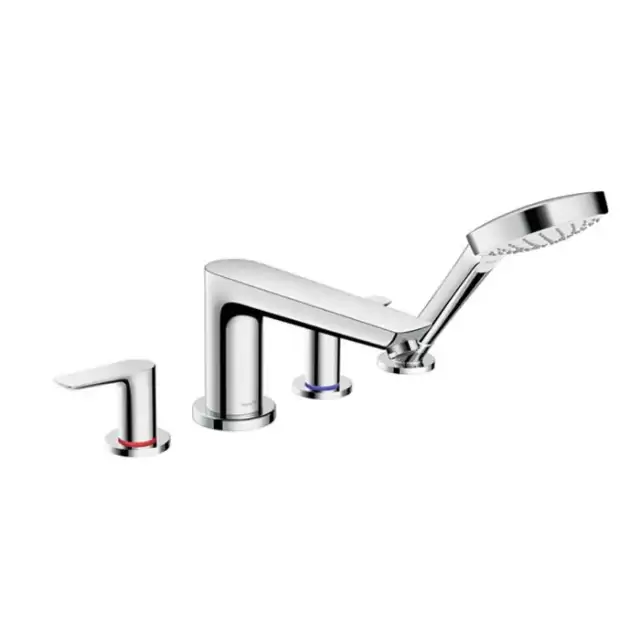 Hansgrohe Talis E Смеситель на край ванны, на 4 отверстия, цвет: хром