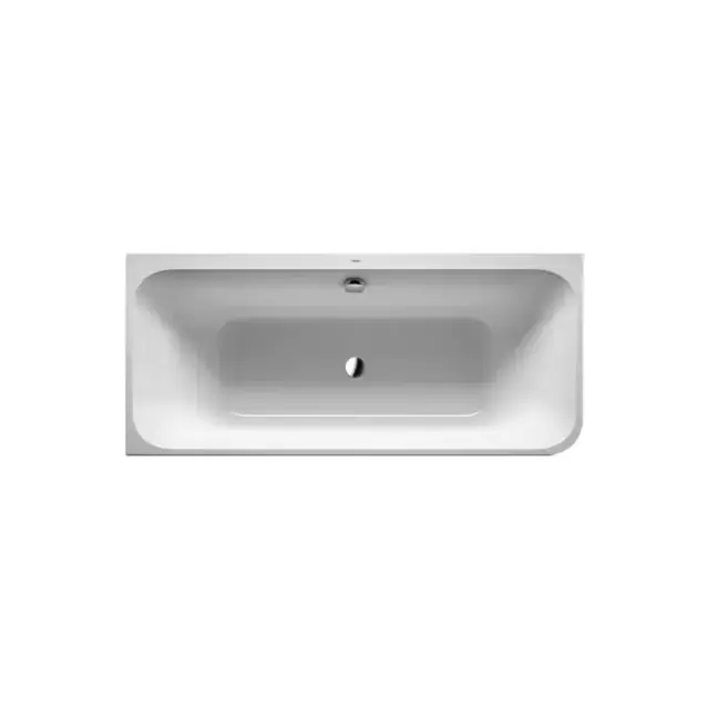 DURAVIT Happy D2 Ванна 180х80x60см, угол слева  вариант с двумя наклонами для спины, с интегр акрилов панелью и ножками, цвет белыйнаклонами для спины, цвет: белый