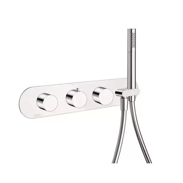 Carimali ilTondo  Смеситель для душа встроенный, термостатический, на 4 выхода, с ручным ду, внешняя часть, цвет: хром