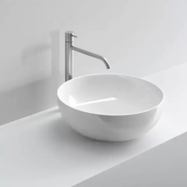 NOORTH milldue edition Раковина 45х15 см, без отв., накладная, цвет: белый