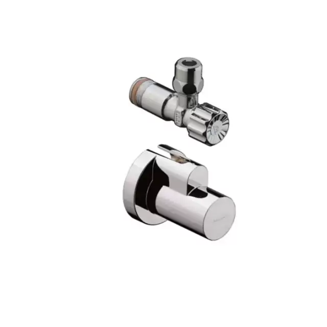 Hansgrohe Угловой вентиль,с декоративной накладкой, цвет: шлифованный никель