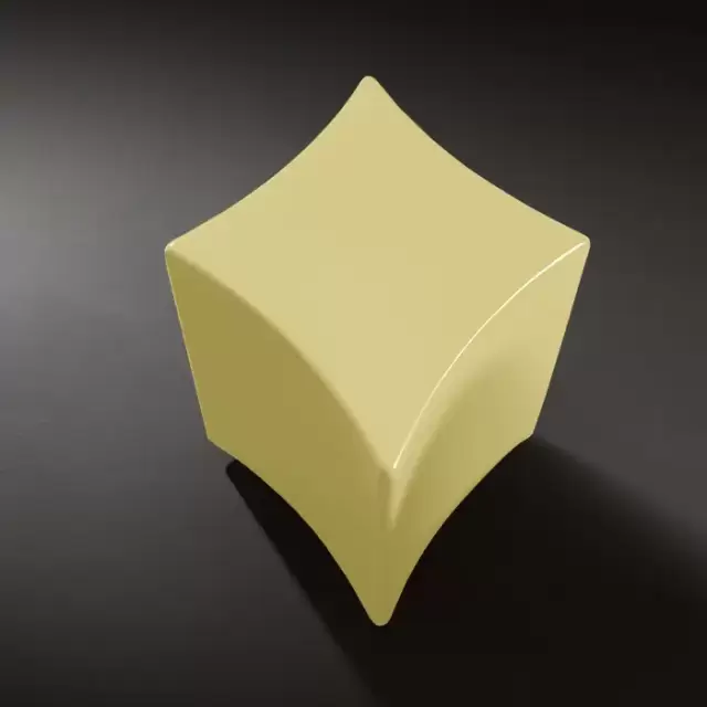 Kerasan Artwork Столик декоративный на стальной основе "QUADRI", 55х45х41 см, напольный, цвет: золото