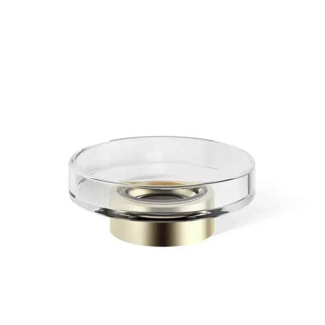 Decor Walther Century STS Мыльница настольная, прозрачное стекло, цвет: золото матовое