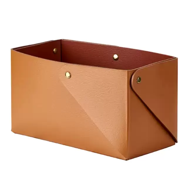 Colombo Adj Коробочка MIU, 7x14H8 см , цвет: коньяк/бордо