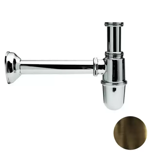 Nicolazzi Complementi Сифон 1&rdquo;1/4 без донного клапана для раковины, цвет: тёмная бронза